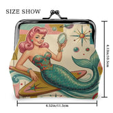 Kate McEnroe New York Retro Coin Purse Kitschy 1950s Mermaid Atomic Starburst Kisslock WalletCoin PursesDumEVny7BM