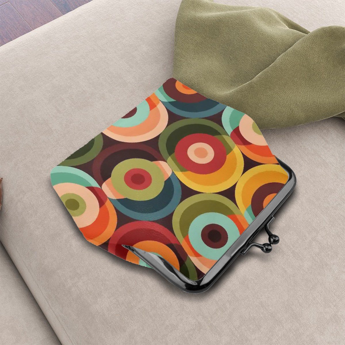 Kate McEnroe New York Retro Coin Purse Orbs 1970s Kiss Lock Mod Clutch WalletCoin Purses3l5FhzGIPB