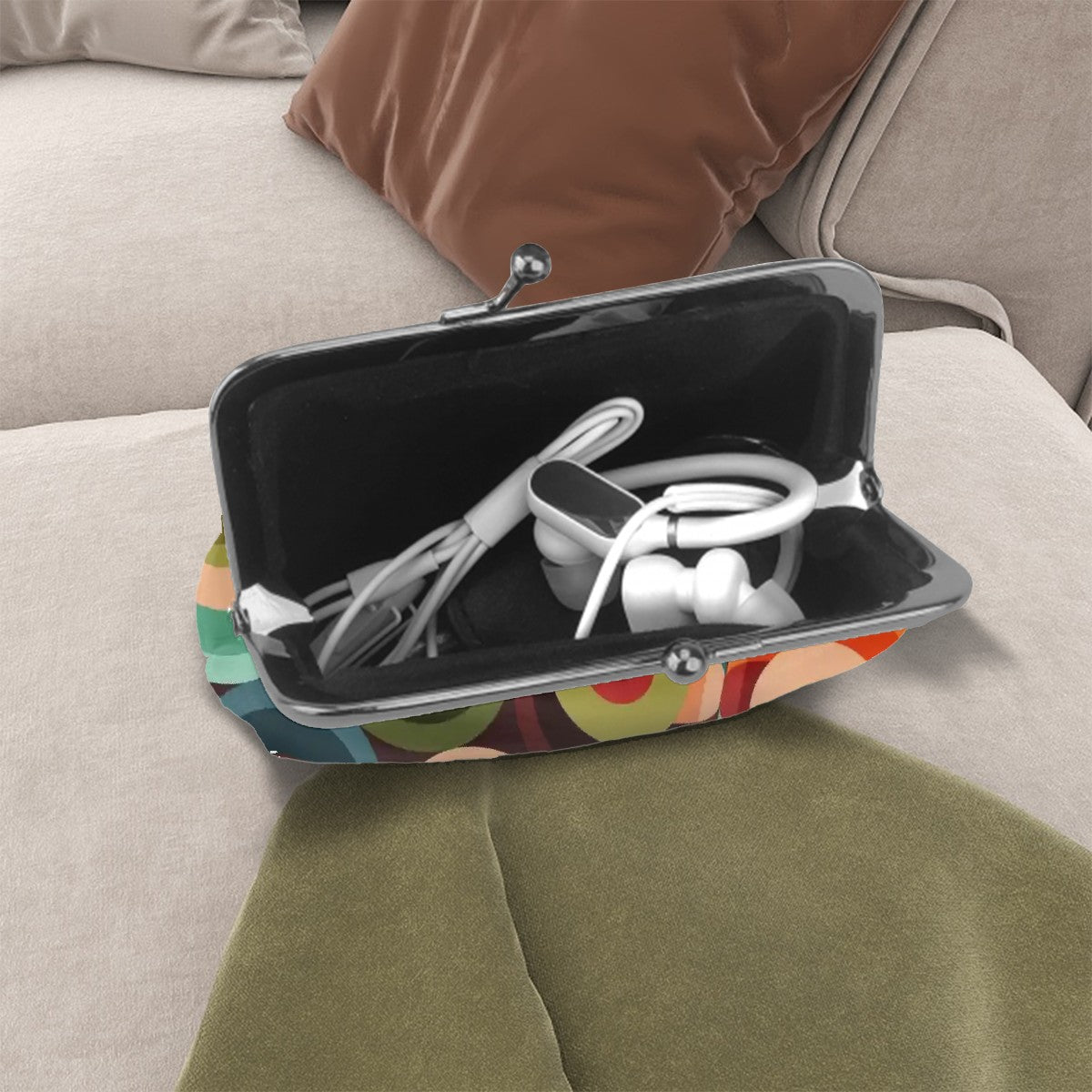 Kate McEnroe New York Retro Coin Purse Orbs 1970s Kiss Lock Mod Clutch WalletCoin Purses3l5FhzGIPB