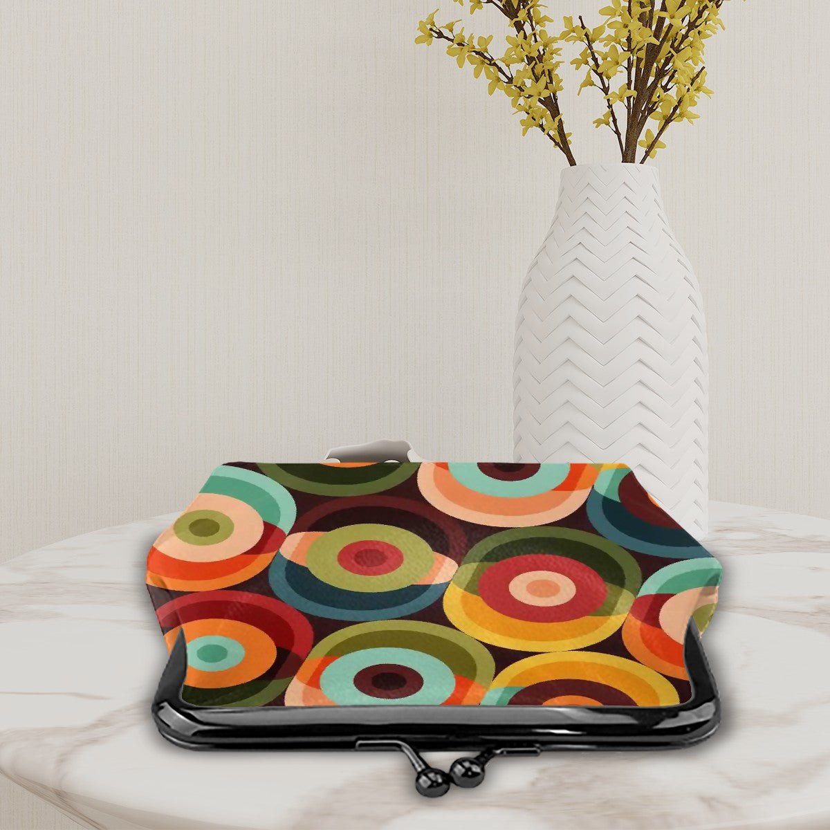 Kate McEnroe New York Retro Coin Purse Orbs 1970s Kiss Lock Mod Clutch WalletCoin Purses3l5FhzGIPB