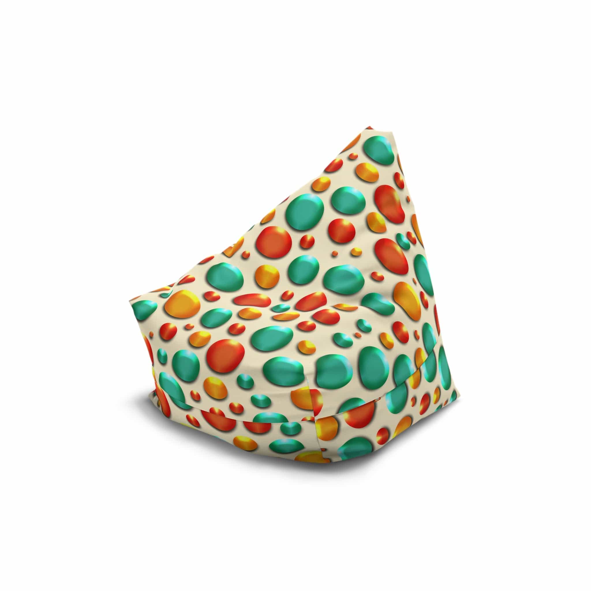 Kate McEnroe New York Retro Colorful Burbles Faux Embossed Bean Bag Chair CoverBean Bag Chair Covers25389569794407842038