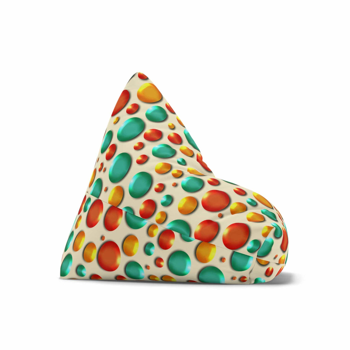 Kate McEnroe New York Retro Colorful Burbles Faux Embossed Bean Bag Chair CoverBean Bag Chair Covers26509490355510103597