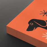 Kate McEnroe New York Retro Dachshund Mid Century Modern Wall Art, Vintage Kitsch Doxie Dog Starburst CanvasCanvas Wall ArtVI5Ht6Zaqz