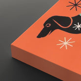 Kate McEnroe New York Retro Dachshund Mid Century Modern Wall Art, Vintage Kitsch Doxie Dog Starburst CanvasCanvas Wall ArtVI5Ht6Zaqz