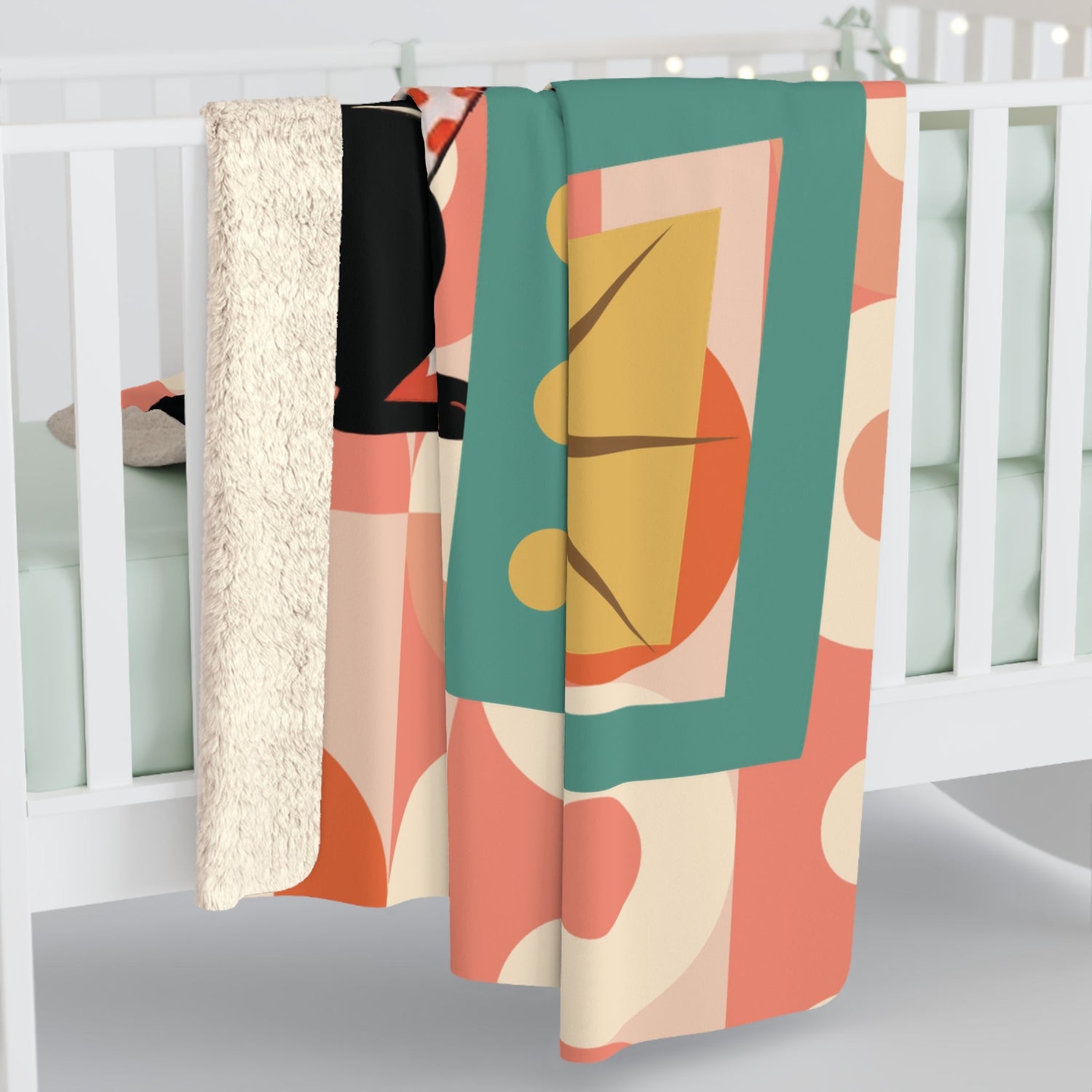 Kate McEnroe New York Retro Dachshund Mid Century Throw Blanket, Atomic Dog TV Starburst MCM Cozy LoungeBlankets30390992920004773772