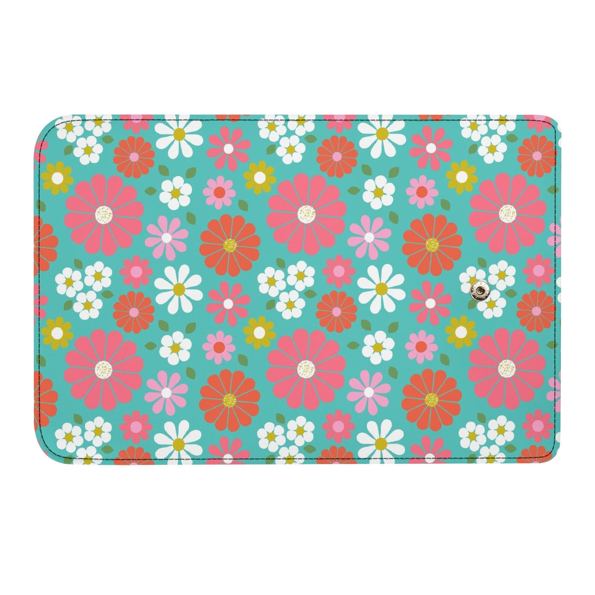 Kate McEnroe New York Retro Daisy Trifold Wallet, Mid Century Modern Floral Long Clutch, Groovy Hippie Flower Power PurseWalletsN7MQMK7W - 1