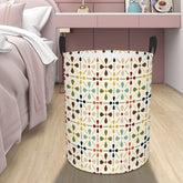 Kate McEnroe New York Retro Danish Floral Laundry Basket, Mid Century Modern Scandinavian Storage Bin, Mod Teardrop OrganizerLaundry Basketsb0KeuHw82d