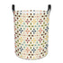 Kate McEnroe New York Retro Danish Floral Laundry Basket, Mid Century Modern Scandinavian Storage Bin, Mod Teardrop OrganizerLaundry Basketsb0KeuHw82d