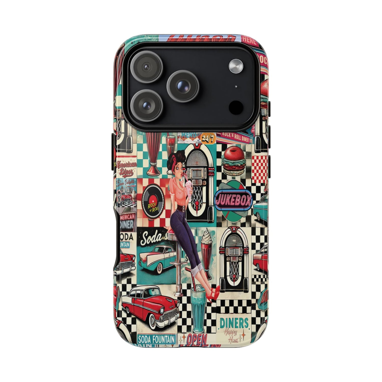 Kate McEnroe New York Retro Diner 1950s Pin Up Rockabilly Americana iPhone 17 Series CasePhone Cases12634173295527213107
