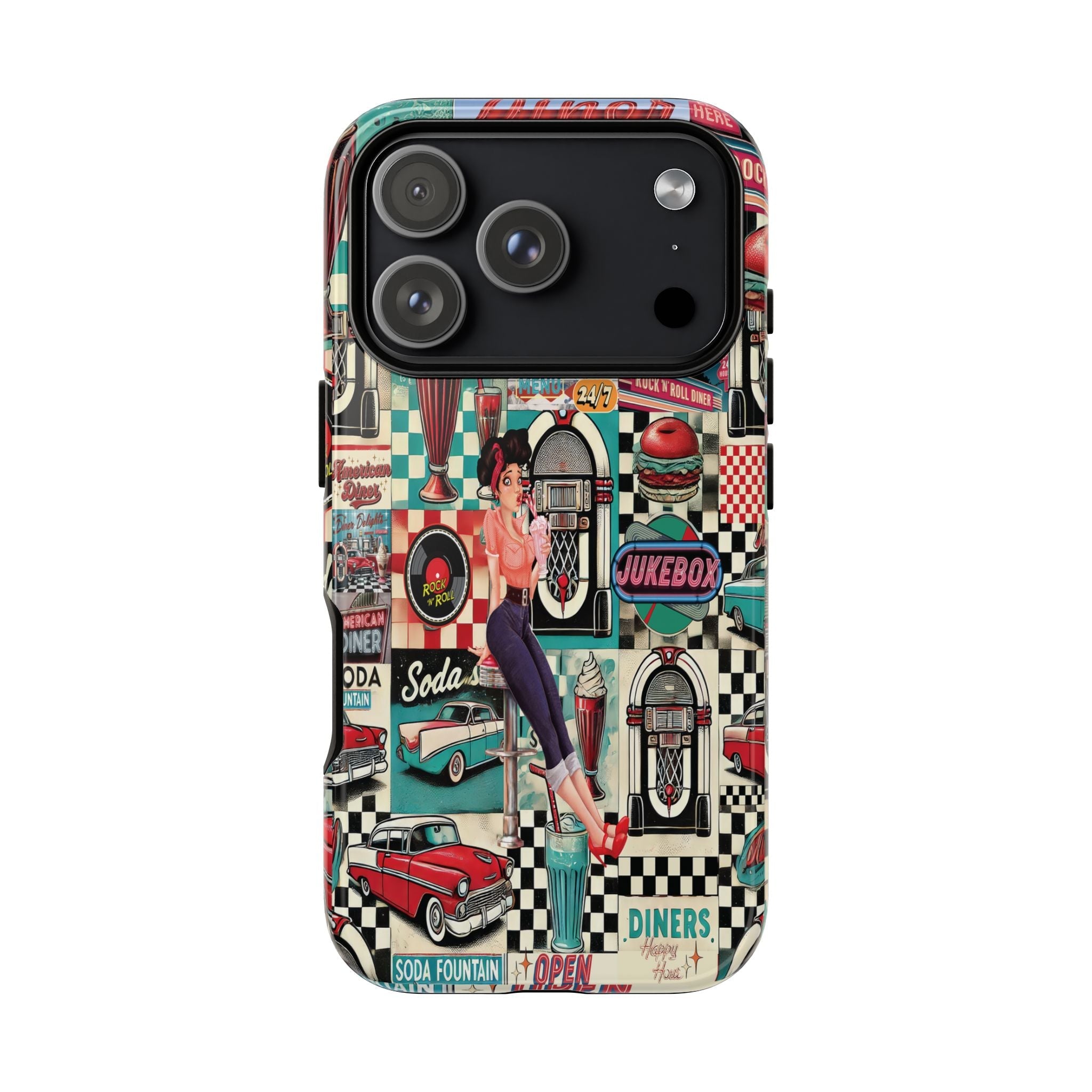 Kate McEnroe New York Retro Diner 1950s Pin Up Rockabilly Americana iPhone 17 Series CasePhone Cases12634173295527213107