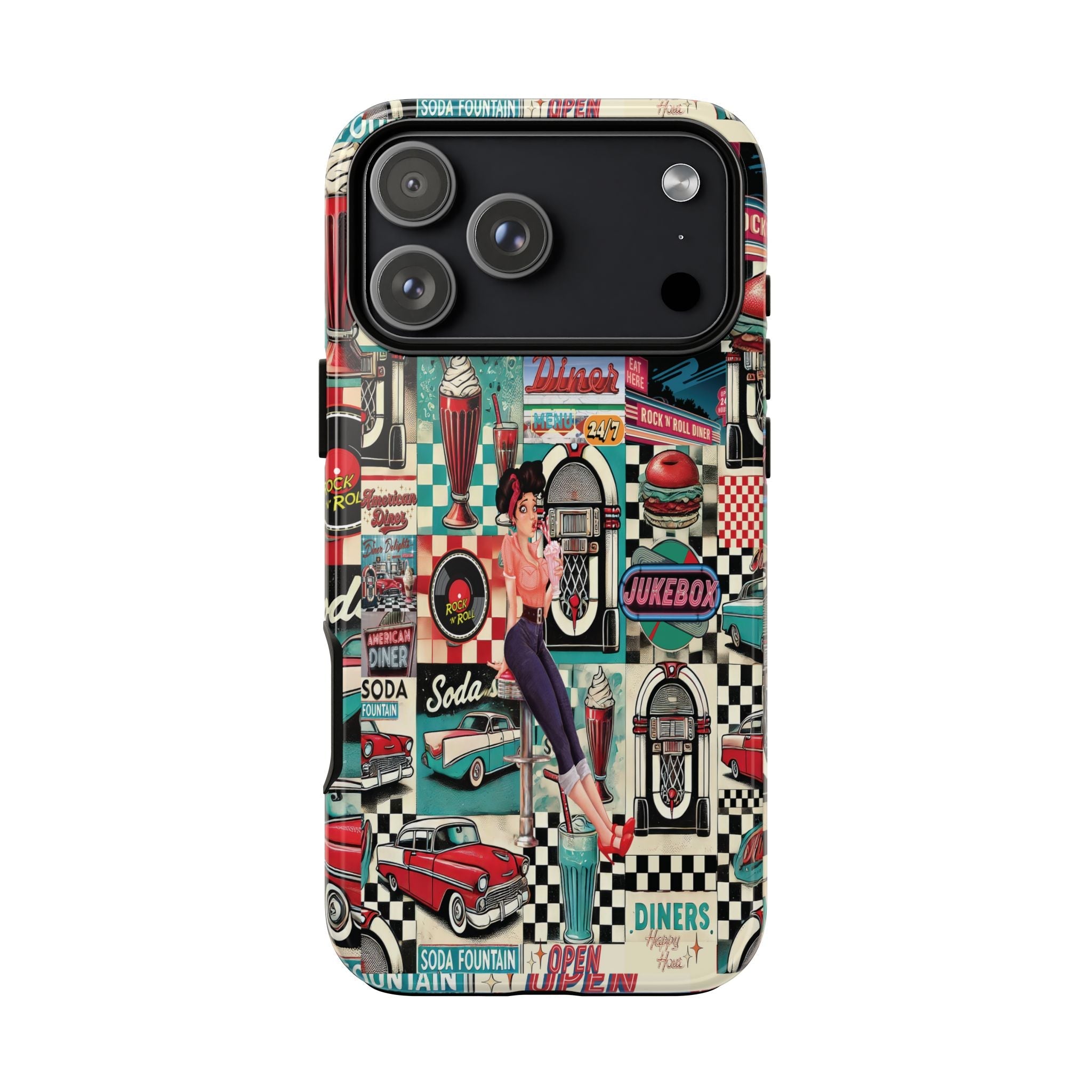 Kate McEnroe New York Retro Diner 1950s Pin Up Rockabilly Americana iPhone 17 Series CasePhone Cases22193308313665495693