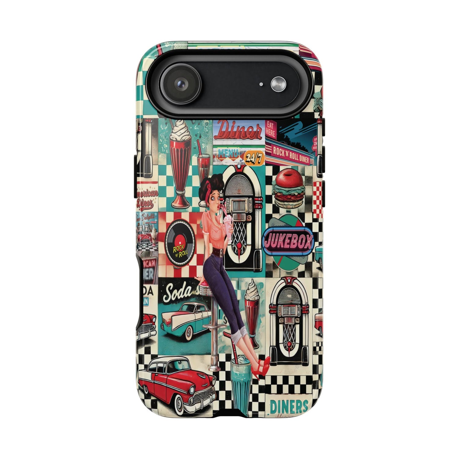 Kate McEnroe New York Retro Diner 1950s Pin Up Rockabilly Americana iPhone 17 Series CasePhone Cases60697302894269245408