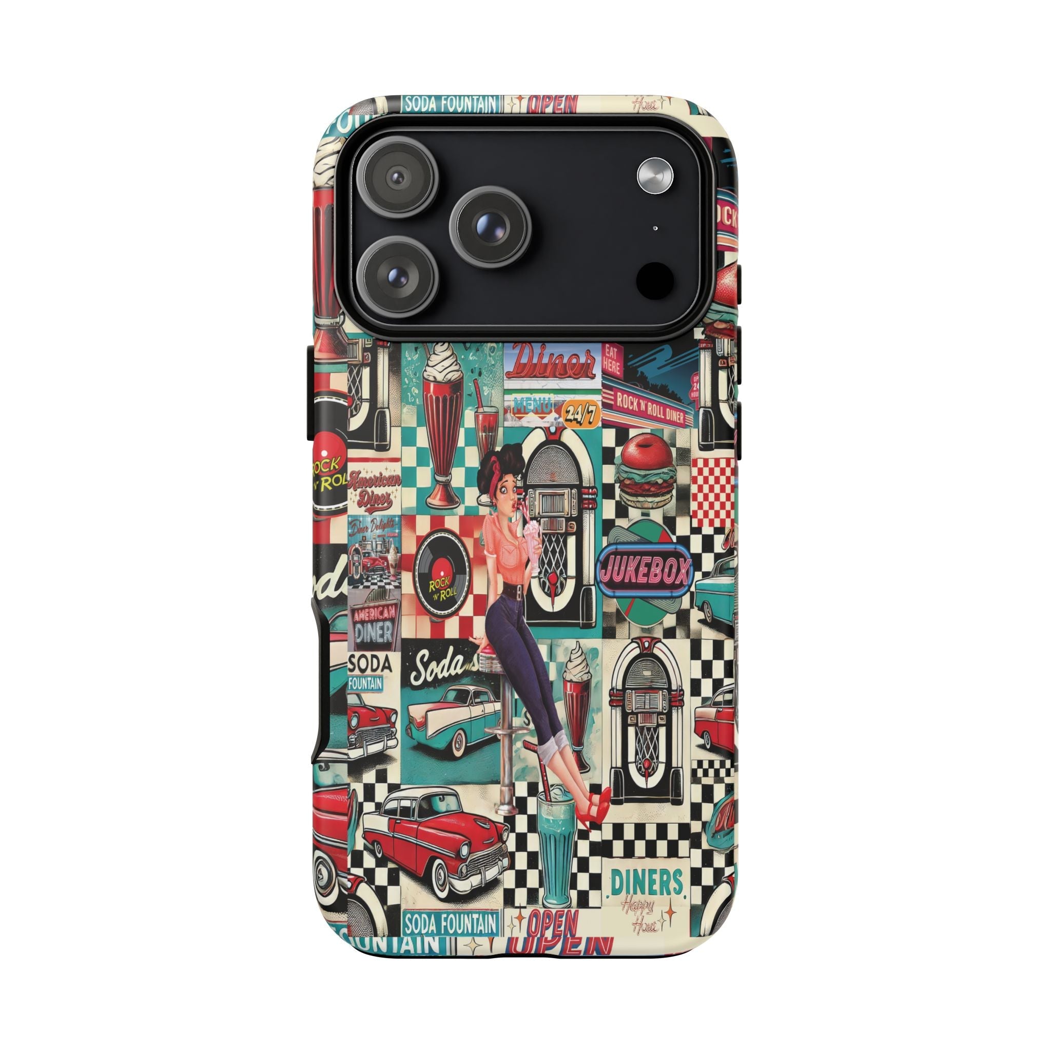 Kate McEnroe New York Retro Diner 1950s Pin Up Rockabilly Americana iPhone 17 Series CasePhone Cases96828931989201636730