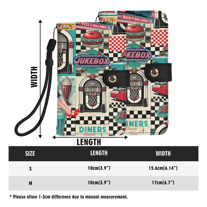 Kate McEnroe New York Retro Diner Flip Phone Case 1950s Pin Up Rockabilly Americana WalletPhone CasesN4MO7XMW - 1