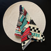 Kate McEnroe New York Retro Diner Napkins Set of 4, Mid Century Modern 50s Rockabilly Pin Up Table LinensNapkins2756651_17399