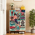 Kate McEnroe New York Retro Diner Shoe Cabinet, 50s Americana Mudroom Storage, Vintage Rockabilly OrganizerShoe StoragenAwgjuRzkpqiH