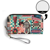 Kate McEnroe New York Retro Diner Zippered Wallet 1950s Pin Up Rockabilly Americana ClutchWalletsNRQ1J21Y - 1