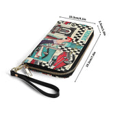 Kate McEnroe New York Retro Diner Zippered Wallet 1950s Pin Up Rockabilly Americana ClutchWalletsNRQ1J21Y - 1