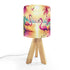 Kate McEnroe New York Retro Flamingo Sunset Table Lamp, Mid Century Tropical Palm Tripod Light, Kitsch Coastal Desk LampTable LampsfHg59MsMRZ