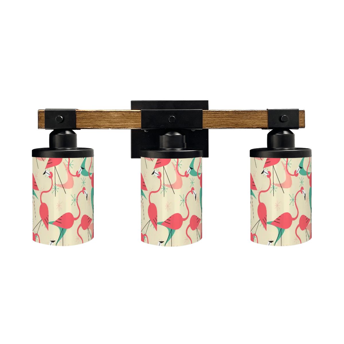 Kate McEnroe New York Retro Flamingo Tropical MCM Vanity Light, Mid Century Modern 50s Kitsch Wall FixtureVanity Light Fixtureskc8pOmUY3d