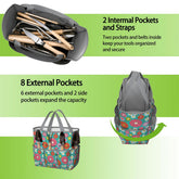 Kate McEnroe New York Retro Floral Garden Tool Tote Bag Gardening Organizer CaddyGarden Tool BagKiELgb7cwh