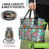 Kate McEnroe New York Retro Floral Garden Tool Tote Bag Gardening Organizer CaddyGarden Tool BagKiELgb7cwh