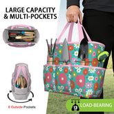 Kate McEnroe New York Retro Floral Garden Tool Tote Bag Gardening Organizer CaddyGarden Tool BagKiELgb7cwh