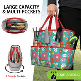 Kate McEnroe New York Retro Floral Garden Tool Tote Bag Gardening Organizer CaddyGarden Tool BagKiELgb7cwh