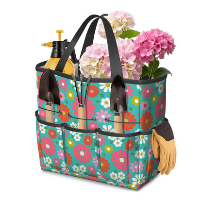 Kate McEnroe New York Retro Floral Garden Tool Tote Bag Gardening Organizer CaddyGarden Tool BagL1qUGpt04H
