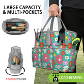 Kate McEnroe New York Retro Floral Garden Tool Tote Bag Gardening Organizer CaddyGarden Tool BagL1qUGpt04H