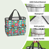 Kate McEnroe New York Retro Floral Garden Tool Tote Bag Gardening Organizer CaddyGarden Tool BagL1qUGpt04H