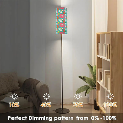 Kate McEnroe New York Retro Floral Tall Floor Lamp, Mid Century Modern Groovy LightingTall Floor Lampswo0TwDKBjj