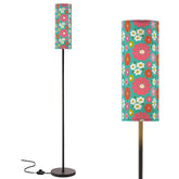 Kate McEnroe New York Retro Floral Tall Floor Lamp, Mid Century Modern Groovy LightingTall Floor Lampswo0TwDKBjj
