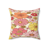 Kate McEnroe New York Retro Floral Throw Pillows with Insert, Flower Power Bohemian Home Decor, Mid Century Modern Living Room and Bedroom Accent PillowsThrow Pillows13339194269735237997