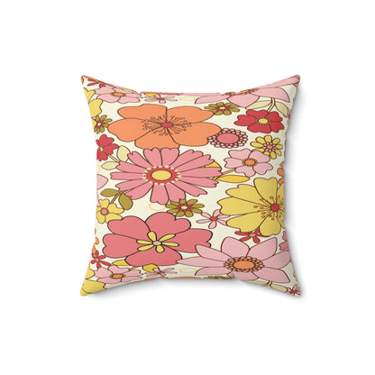 Kate McEnroe New York Retro Floral Throw Pillows with Insert, Flower Power Bohemian Home Decor, Mid Century Modern Living Room and Bedroom Accent PillowsThrow Pillows13339194269735237997