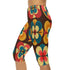 Kate McEnroe New York Retro Flower Power Groovy Hippie 60s, 70s Mid Mod Capri LeggingsLeggings28874908967916715646