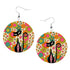 Kate McEnroe New York Retro Flower Power MCM Atomic Cat Dangle Round EarringsEarringsXyKezyZIDp