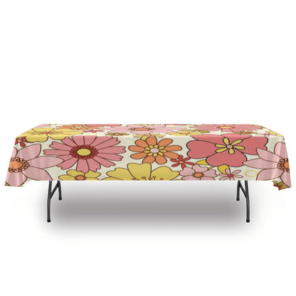 Kate McEnroe New York Retro Flower Power Mid Century Modern TableclothTablecloths95045