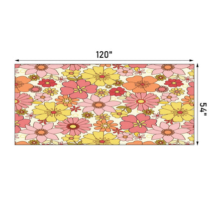 Kate McEnroe New York Retro Flower Power Mid Century Modern TableclothTablecloths95046