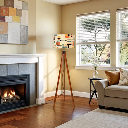 Kate McEnroe New York Retro Geometric Abstract 1950s Mid Century Modern Tripod Floor LampTripod Floor Lampsh4vwEoRv6e