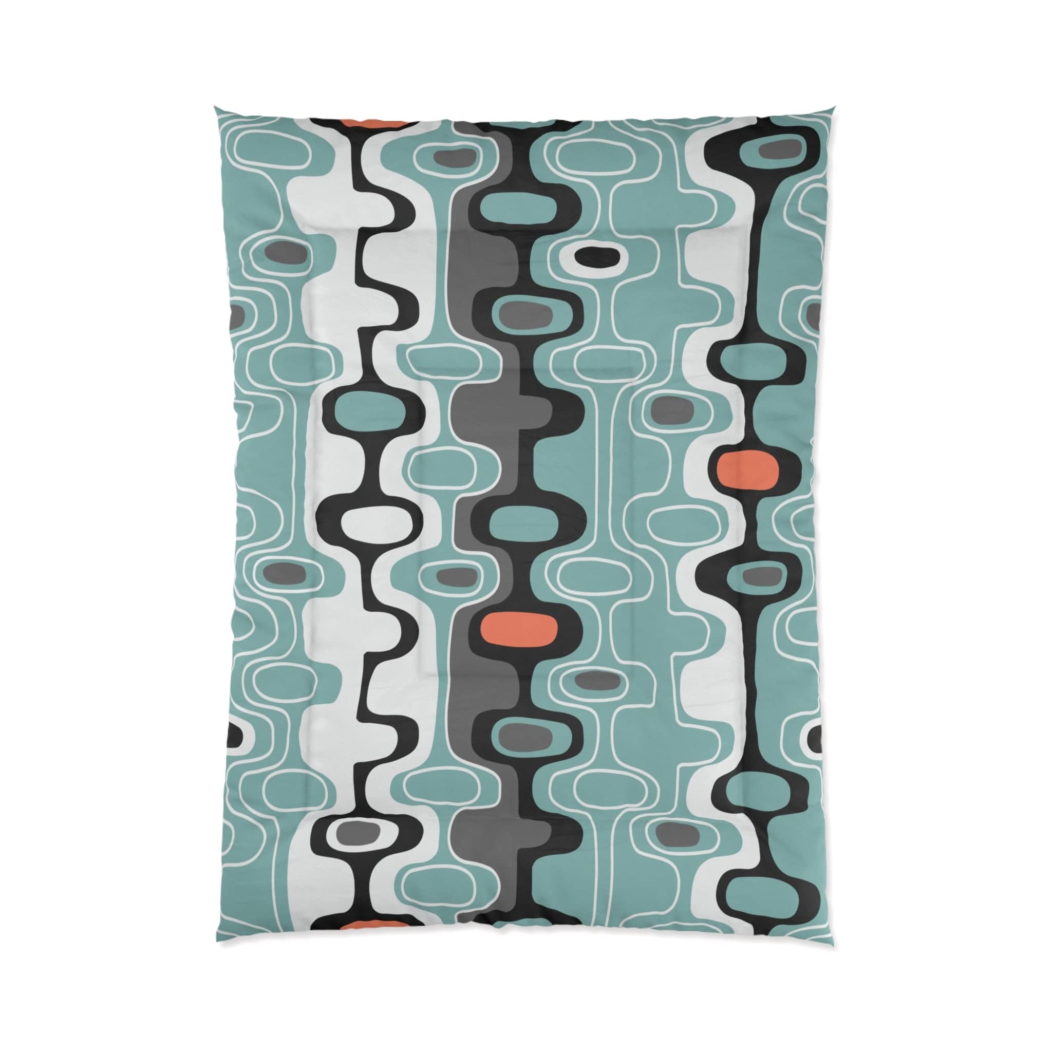 Kate McEnroe New York Retro Geometric Abstract Mid Century Modern Comforter Comforters