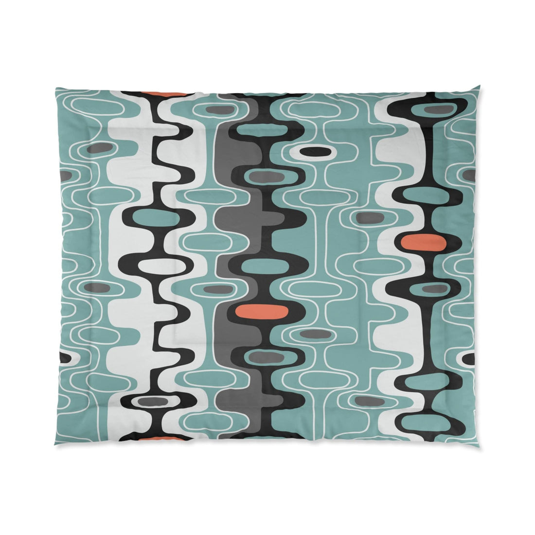Kate McEnroe New York Retro Geometric Abstract Mid Century Modern Comforter Comforters
