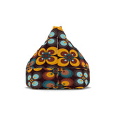 Kate McEnroe New York Retro Geometric Groovy Floral Bean Bag Chair CoverBean Bag Chair Covers12771766912581025531