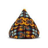 Kate McEnroe New York Retro Geometric Groovy Floral Bean Bag Chair CoverBean Bag Chair Covers14093292021472632158