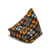 Kate McEnroe New York Retro Geometric Groovy Floral Bean Bag Chair CoverBean Bag Chair Covers14093292021472632158