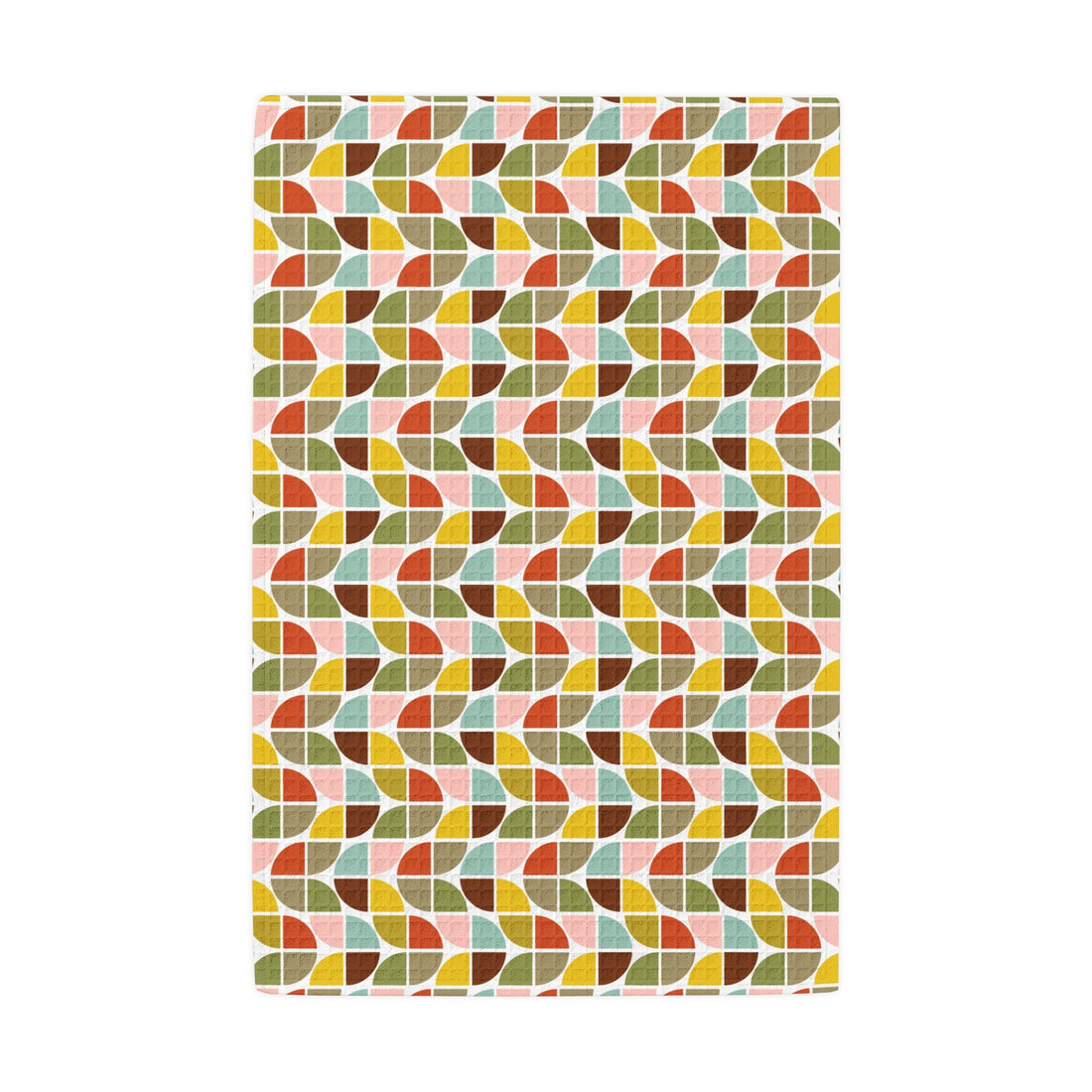 Kate McEnroe New York Retro Geometric Half Circle MCM Waffle Weave Kitchen Hand TowelHand Towels94853352594957490353