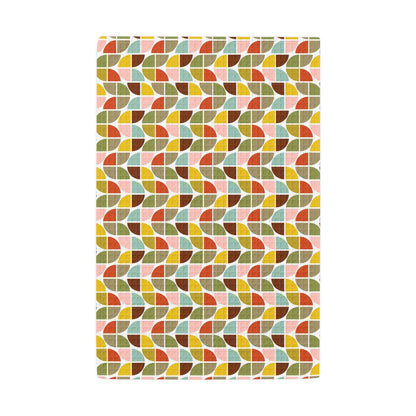 Kate McEnroe New York Retro Geometric Half Circle MCM Waffle Weave Kitchen Hand TowelHand Towels94853352594957490353