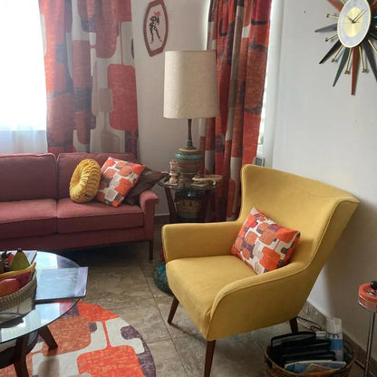 Kate McEnroe New York Retro Geometric Mid Century Modern Lumbar Pillow, Mid Mod Vintage Atomic Age DecorLumbar Pillows10632798716343581686