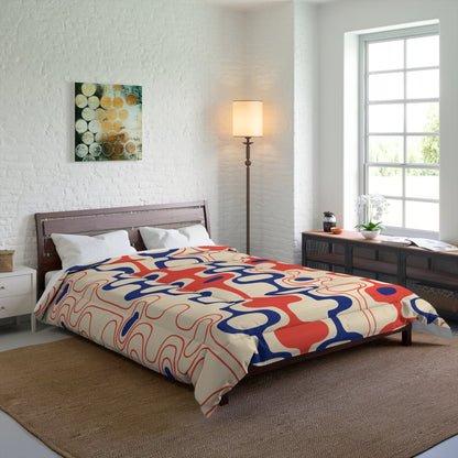 Kate McEnroe New York Retro Geometric Mid Mod Comforter Comforters 88" × 88" 33241348050717903363