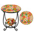 Kate McEnroe New York Retro Groovy 70s Daisy Flower Power Outdoor Side TableOutdoor Accent TableD2MCTsD3bS